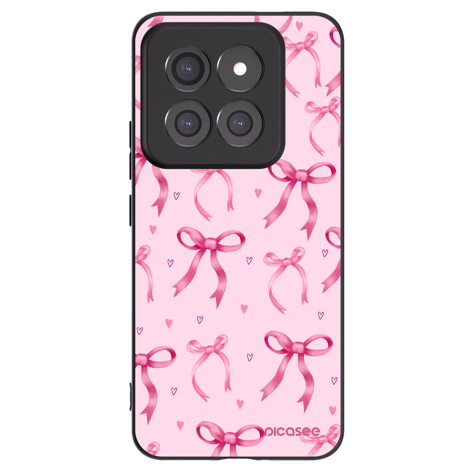 Picasee silikonski črni ovitek za Xiaomi 14 Pro - Bow Aesthetic