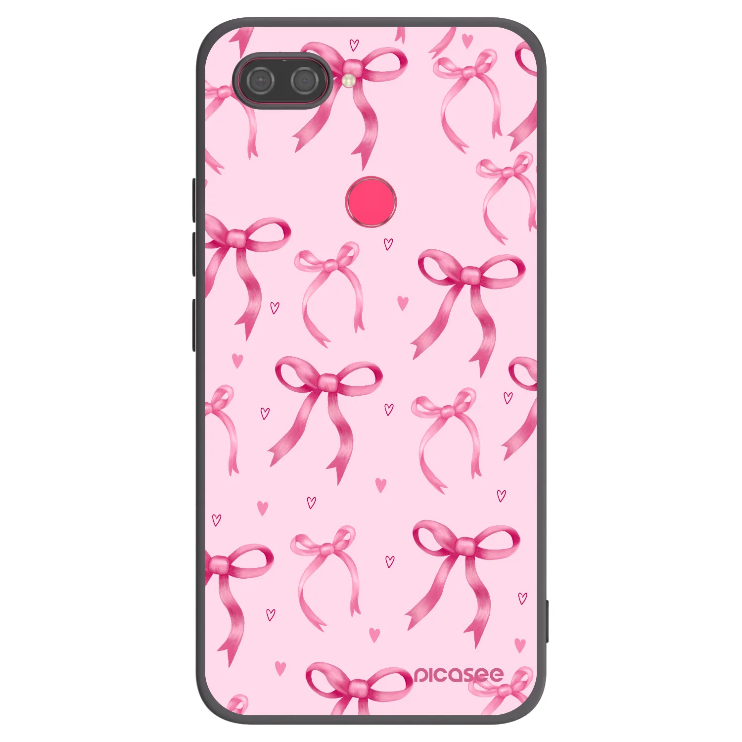 Picasee silikonski črni ovitek za Xiaomi Mi 8 Lite - Bow Aesthetic