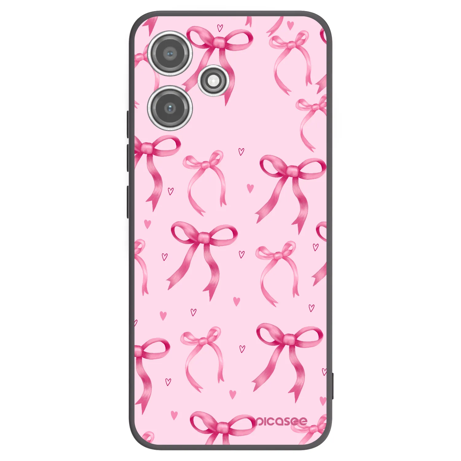 Picasee silikonski črni ovitek za Xiaomi Redmi 12 5G - Bow Aesthetic