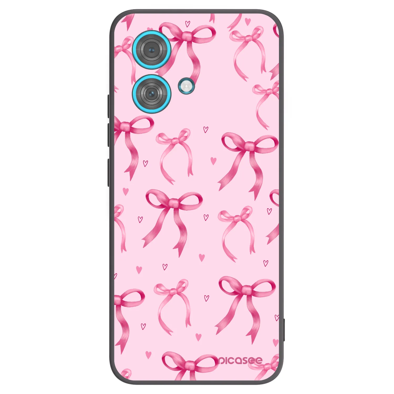 Picasee silikonski črni ovitek za Motorola Edge 40 Neo - Bow Aesthetic