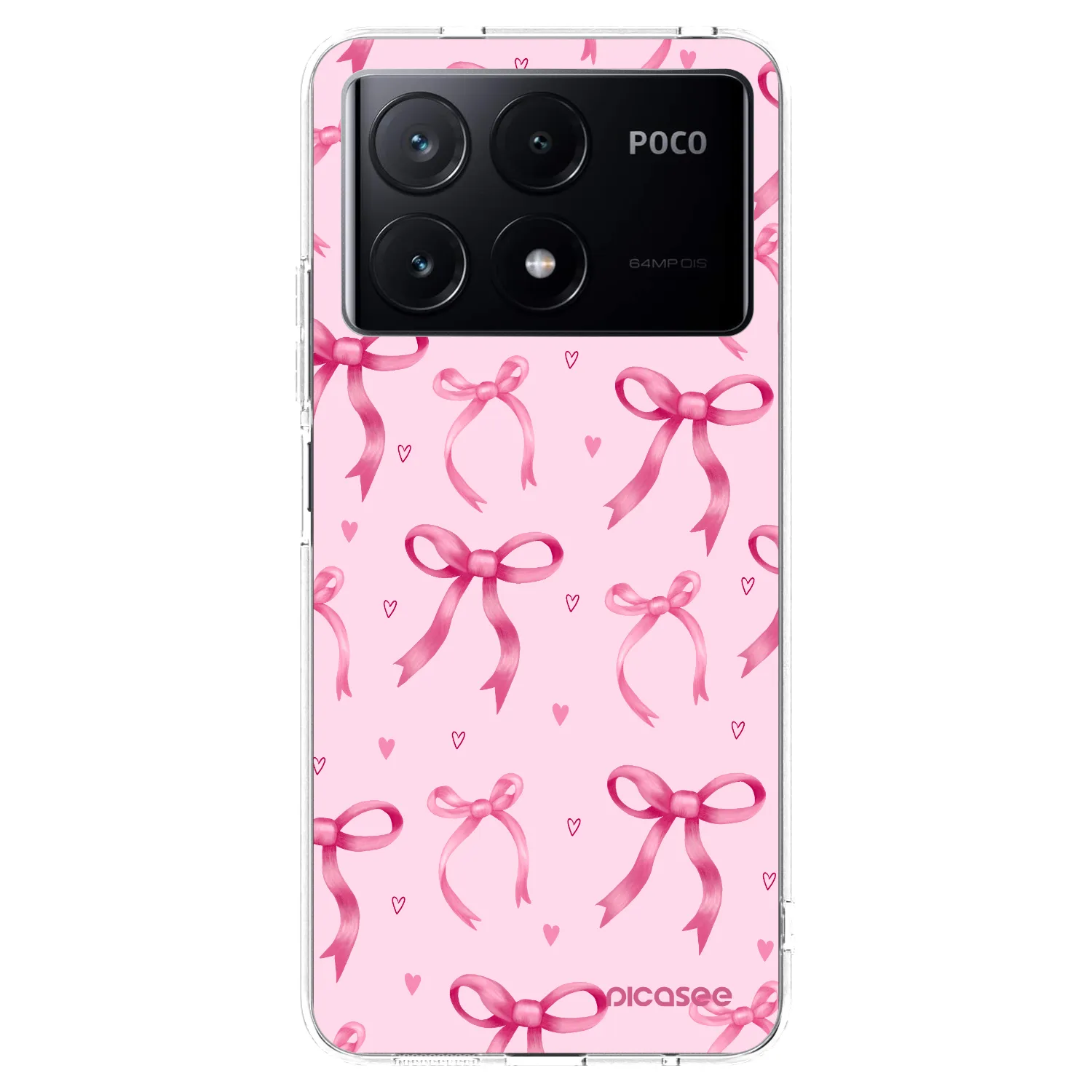 Picasee silikonski prozorni ovitek za Xiaomi Poco X6 Pro - Bow Aesthetic
