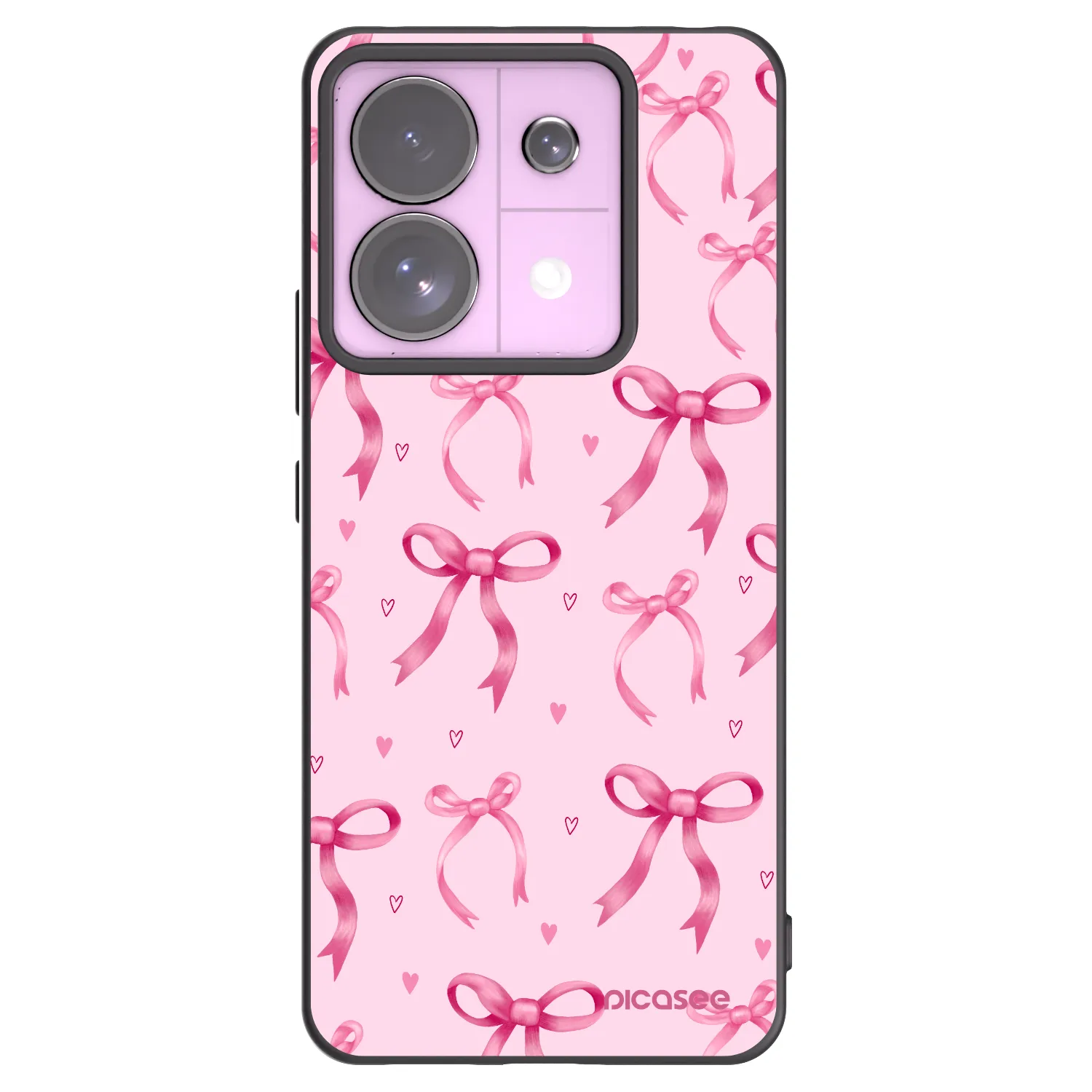 Picasee silikonski črni ovitek za Xiaomi Redmi Note 13 Pro 5G - Bow Aesthetic