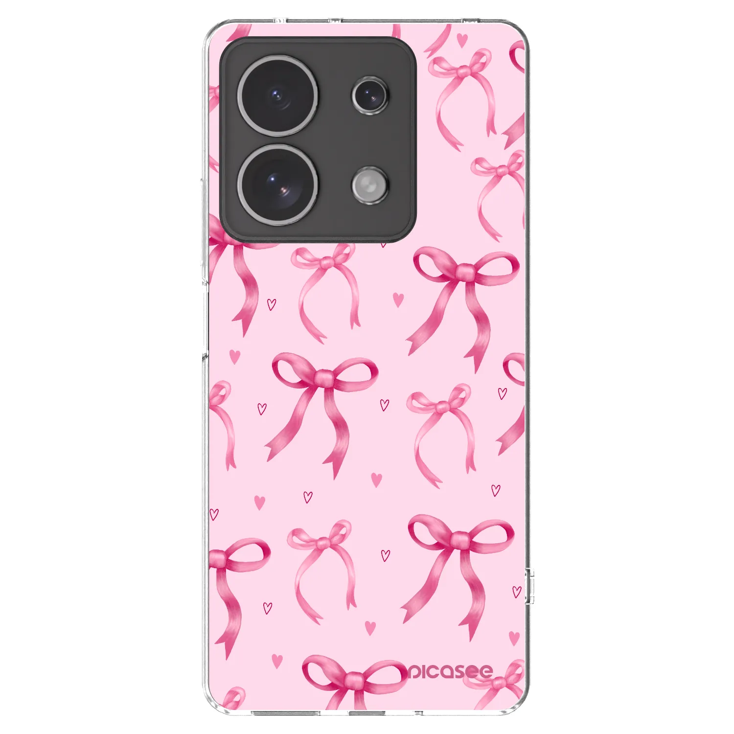 Picasee silikonski prozorni ovitek za Xiaomi Redmi Note 13 4G - Bow Aesthetic