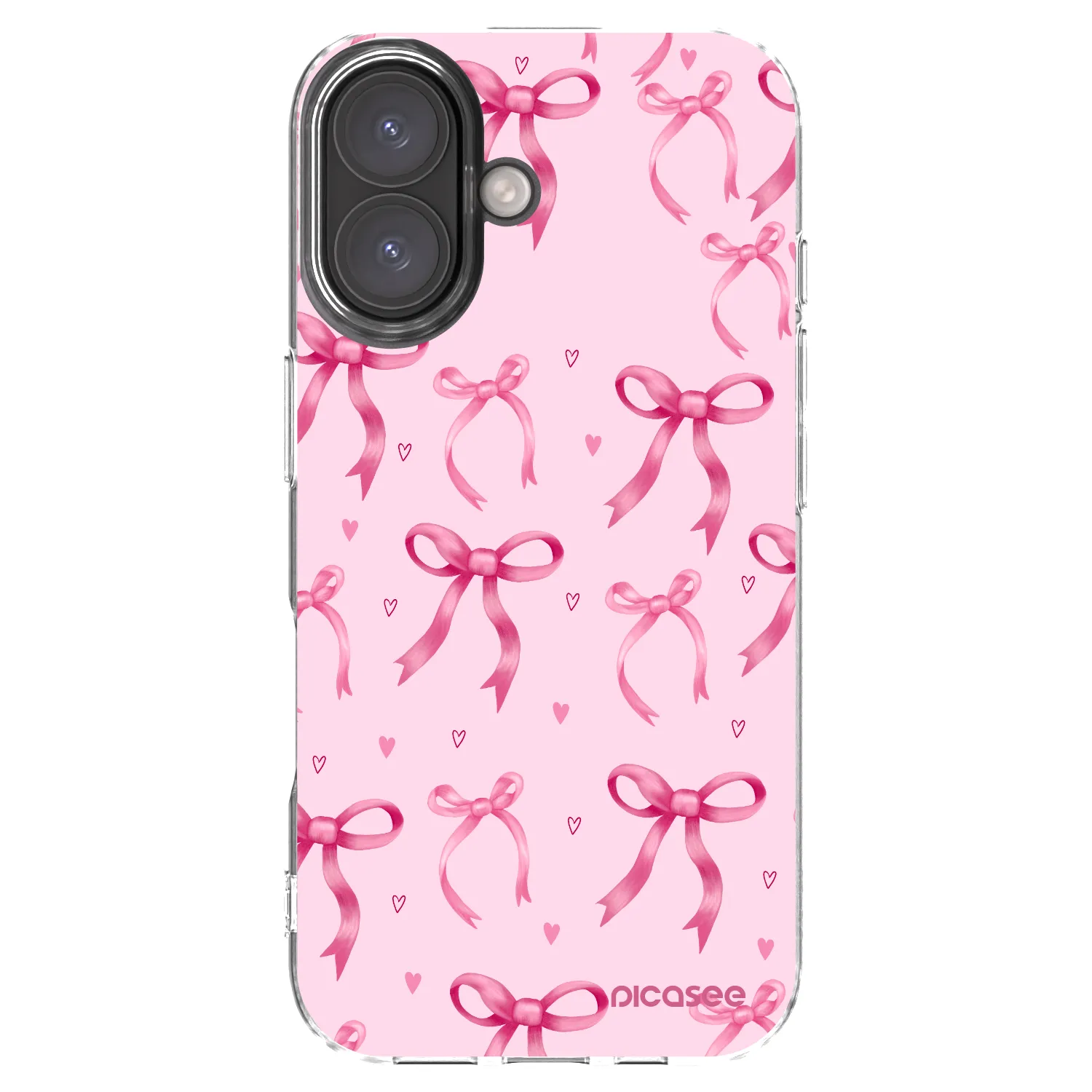 Picasee silikonski prozorni ovitek za Apple iPhone 16 - Bow Aesthetic