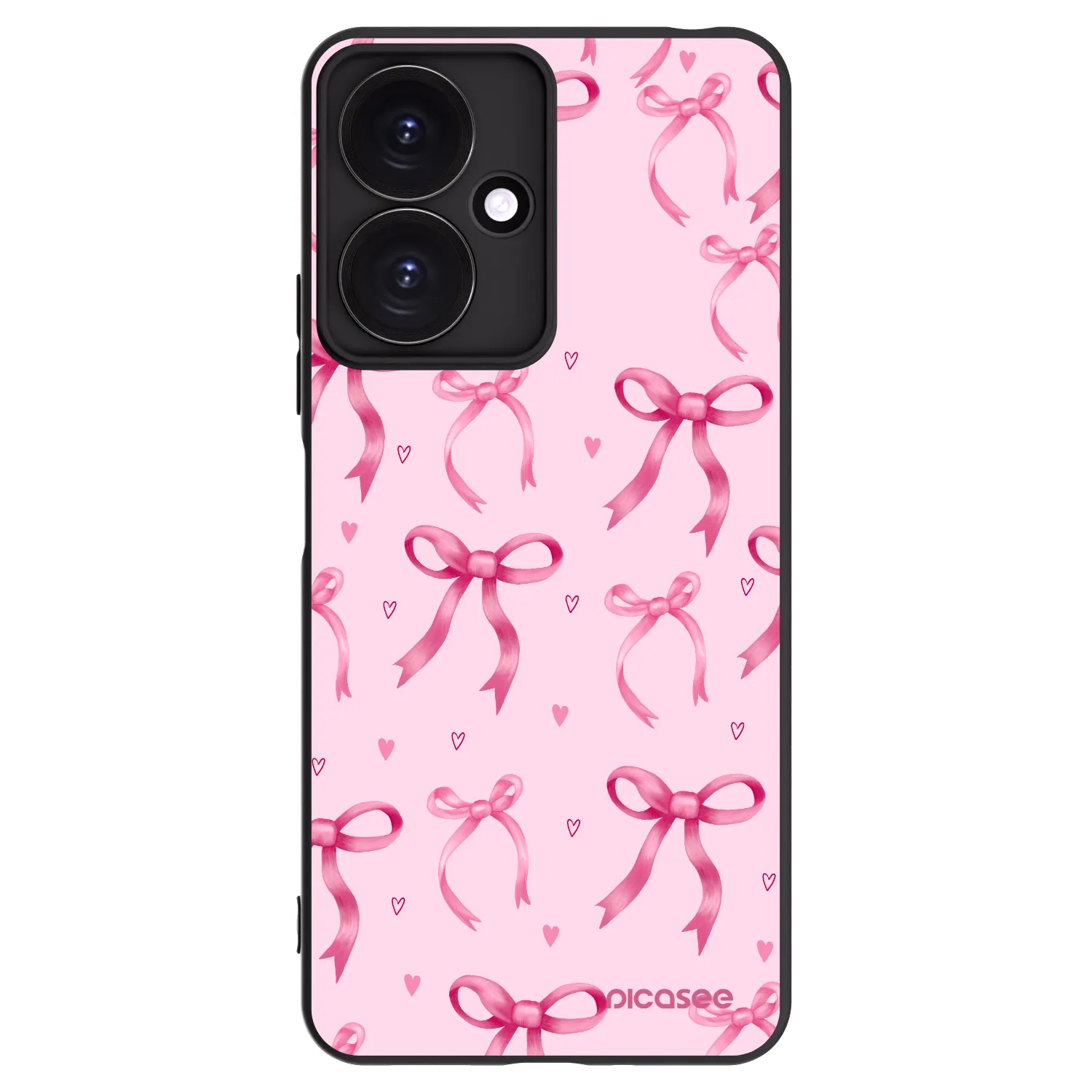 Picasee silikonski črni ovitek za Xiaomi Redmi 13C 5G - Bow Aesthetic