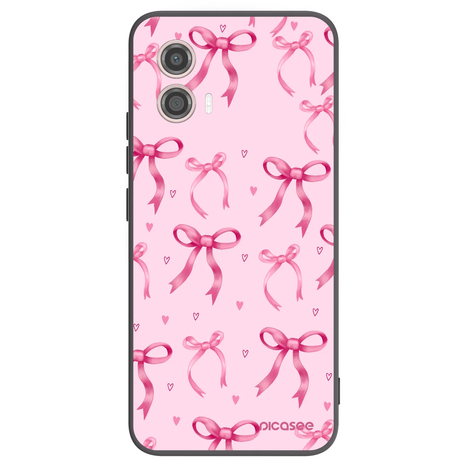 Picasee silikonski črni ovitek za Motorola Moto G53 5G - Bow Aesthetic