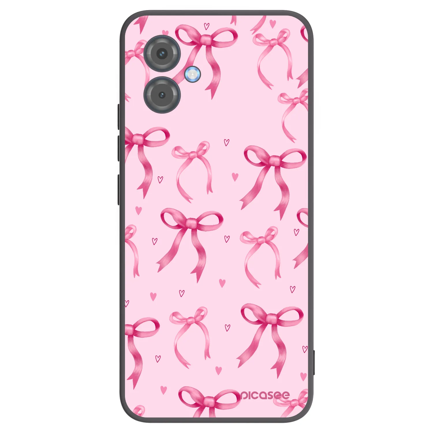 Picasee silikonski črni ovitek za Motorola Moto G14 - Bow Aesthetic