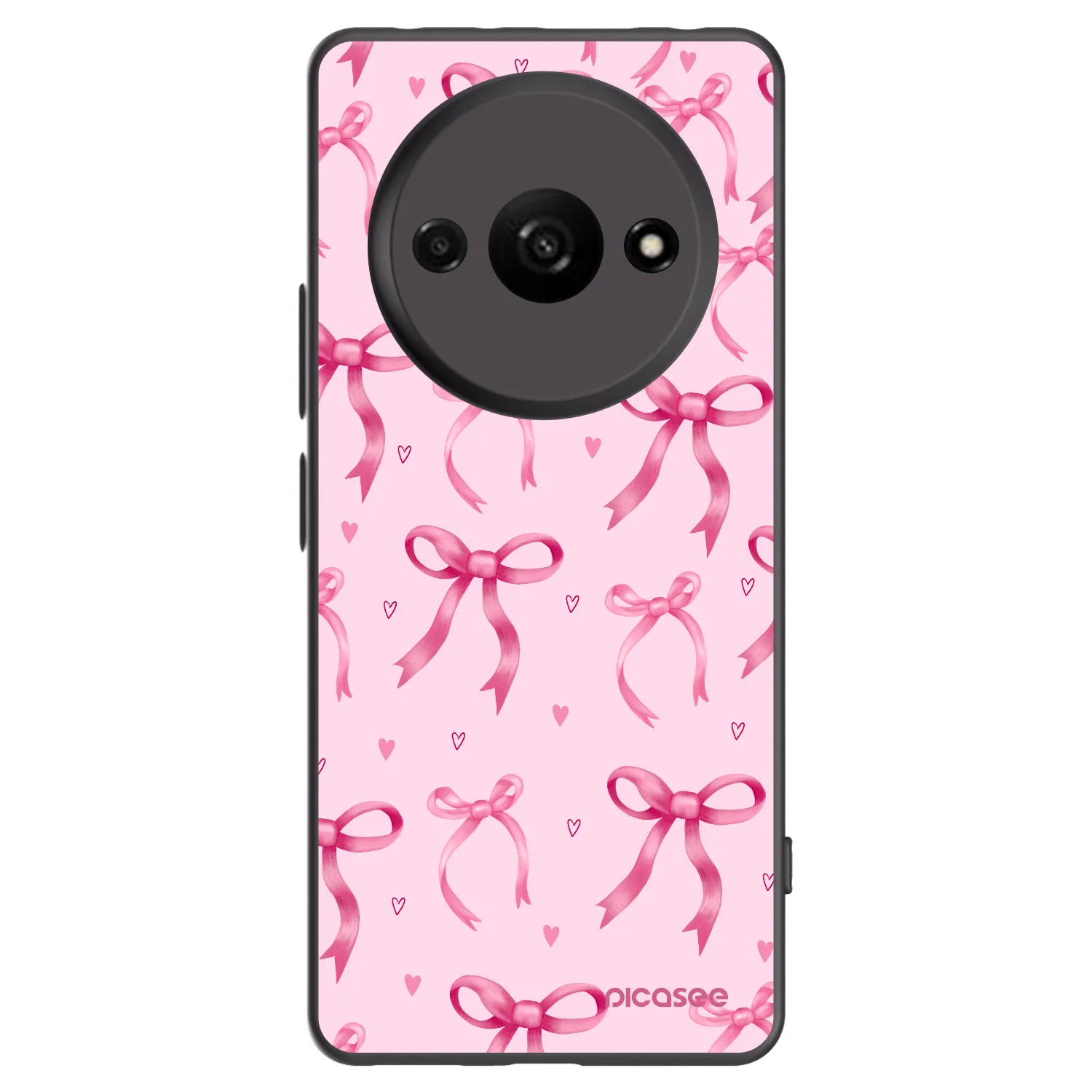Picasee silikonski črni ovitek za Xiaomi Redmi A3 - Bow Aesthetic