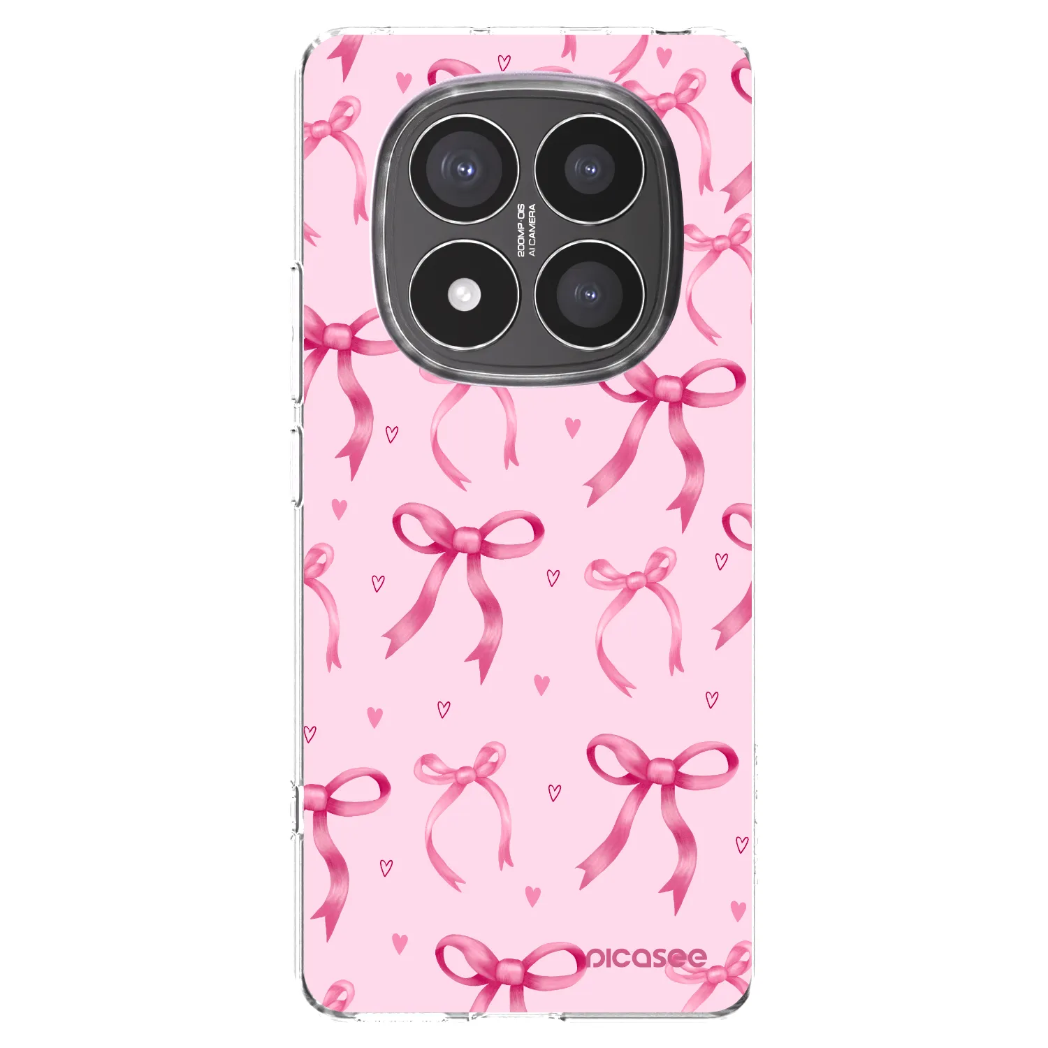Picasee silikonski prozorni ovitek za Xiaomi Redmi Note 14 Pro+ 5G - Bow Aesthetic