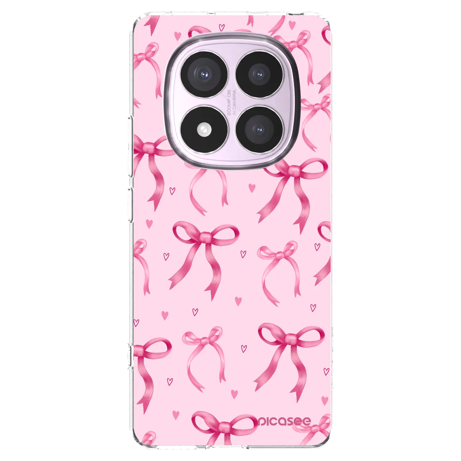 Picasee silikonski prozorni ovitek za Xiaomi Redmi Note 14 Pro 5G - Bow Aesthetic