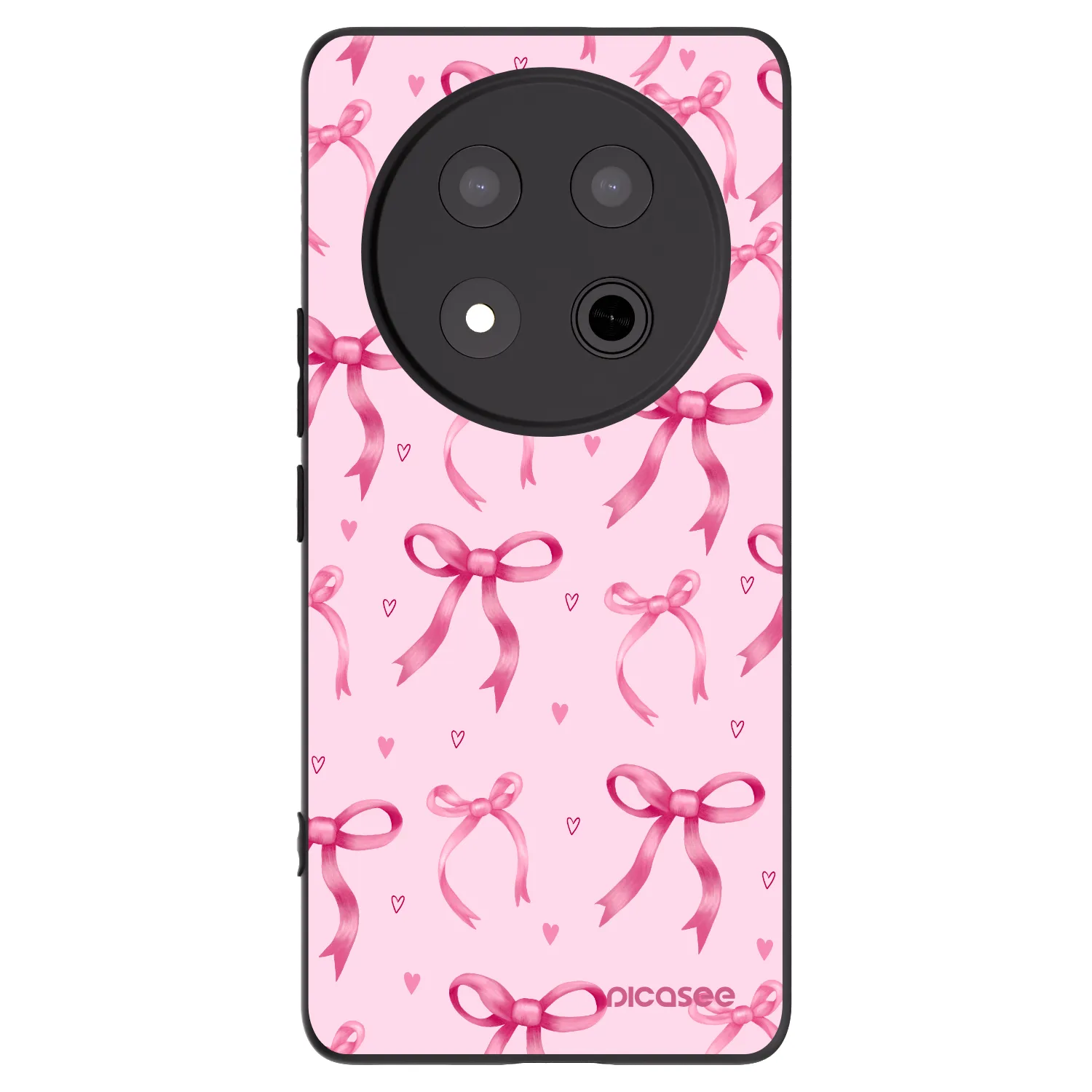 Picasee silikonski črni ovitek za Honor Magic7 Lite 5G - Bow Aesthetic