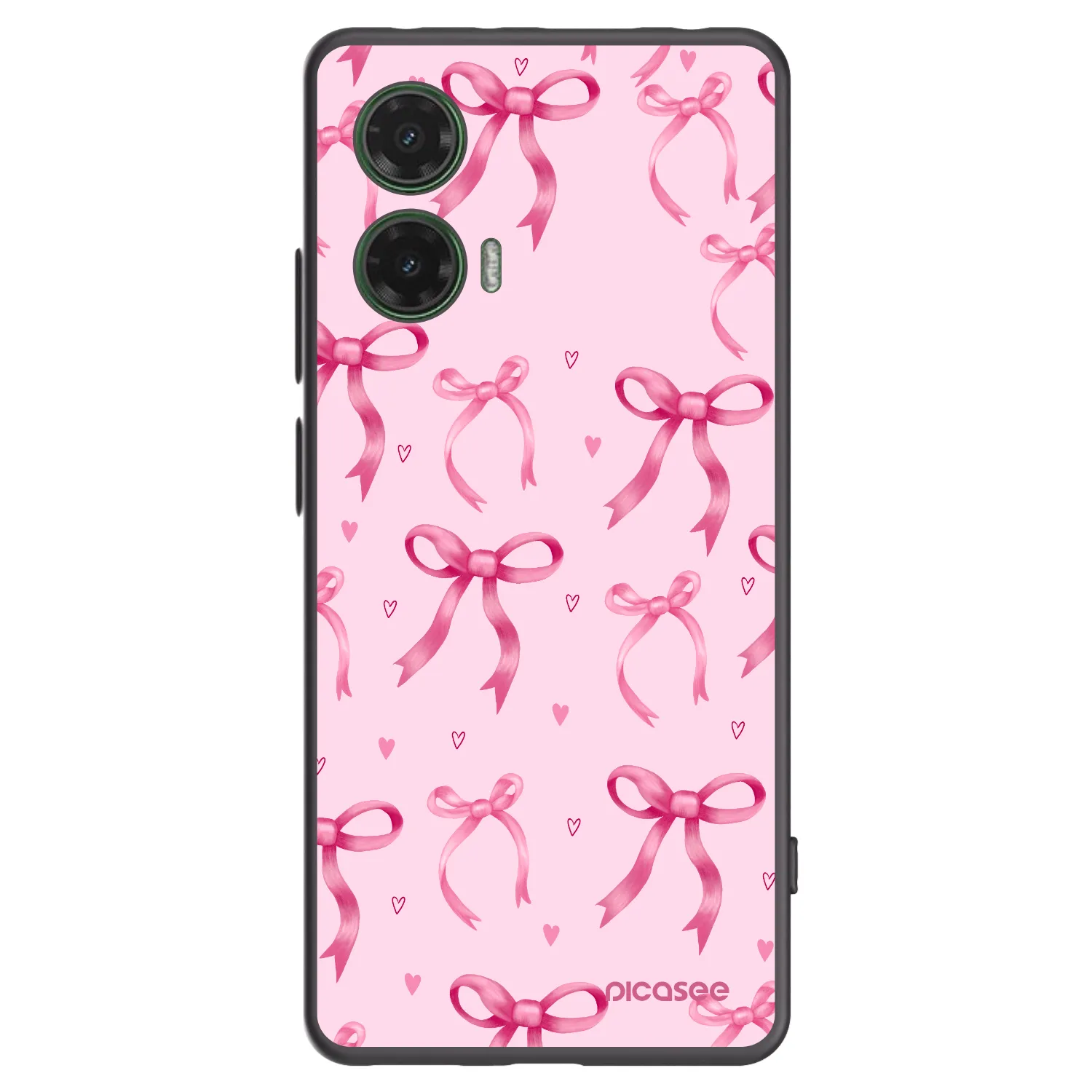 Picasee silikonski črni ovitek za Motorola Moto G35 5G - Bow Aesthetic