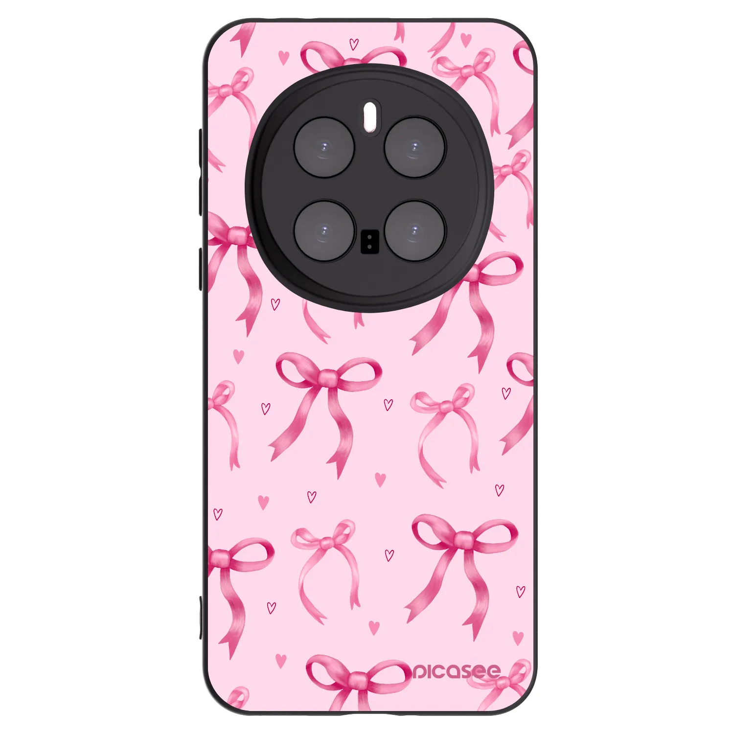 Picasee silikonski črni ovitek za Honor Magic7 Pro 5G - Bow Aesthetic