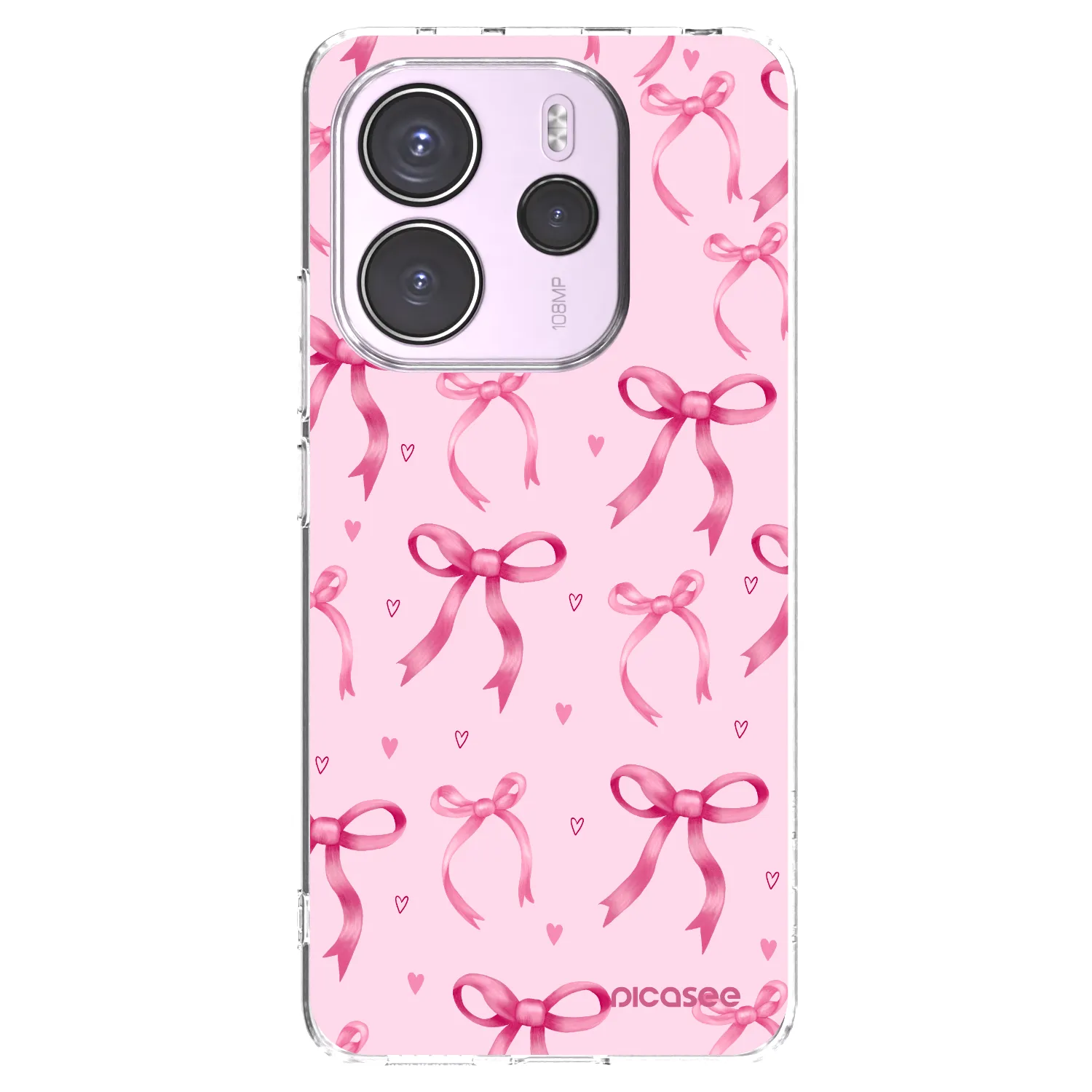 Picasee silikonski prozorni ovitek za Xiaomi Redmi Note 14 4G - Bow Aesthetic