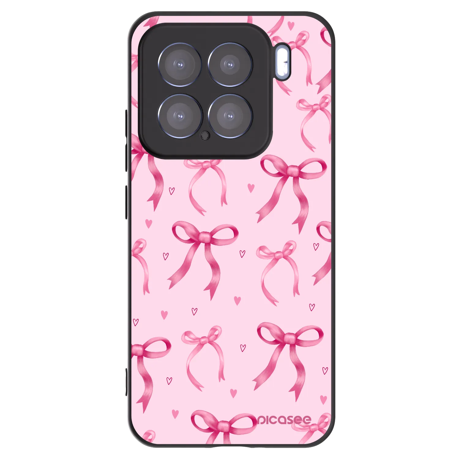 Picasee silikonski črni ovitek za Xiaomi 15 - Bow Aesthetic