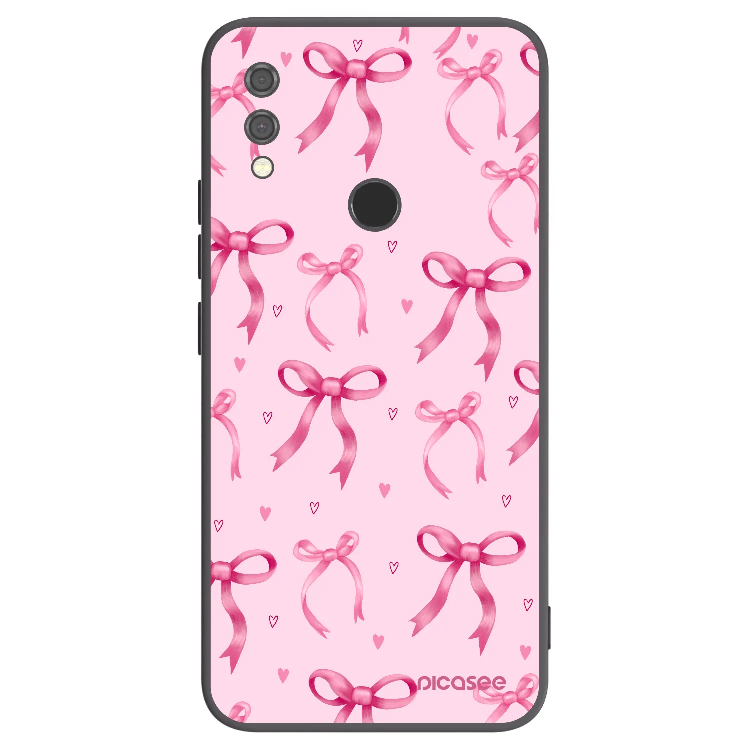 Picasee silikonski črni ovitek za Xiaomi Redmi Note 7 - Bow Aesthetic