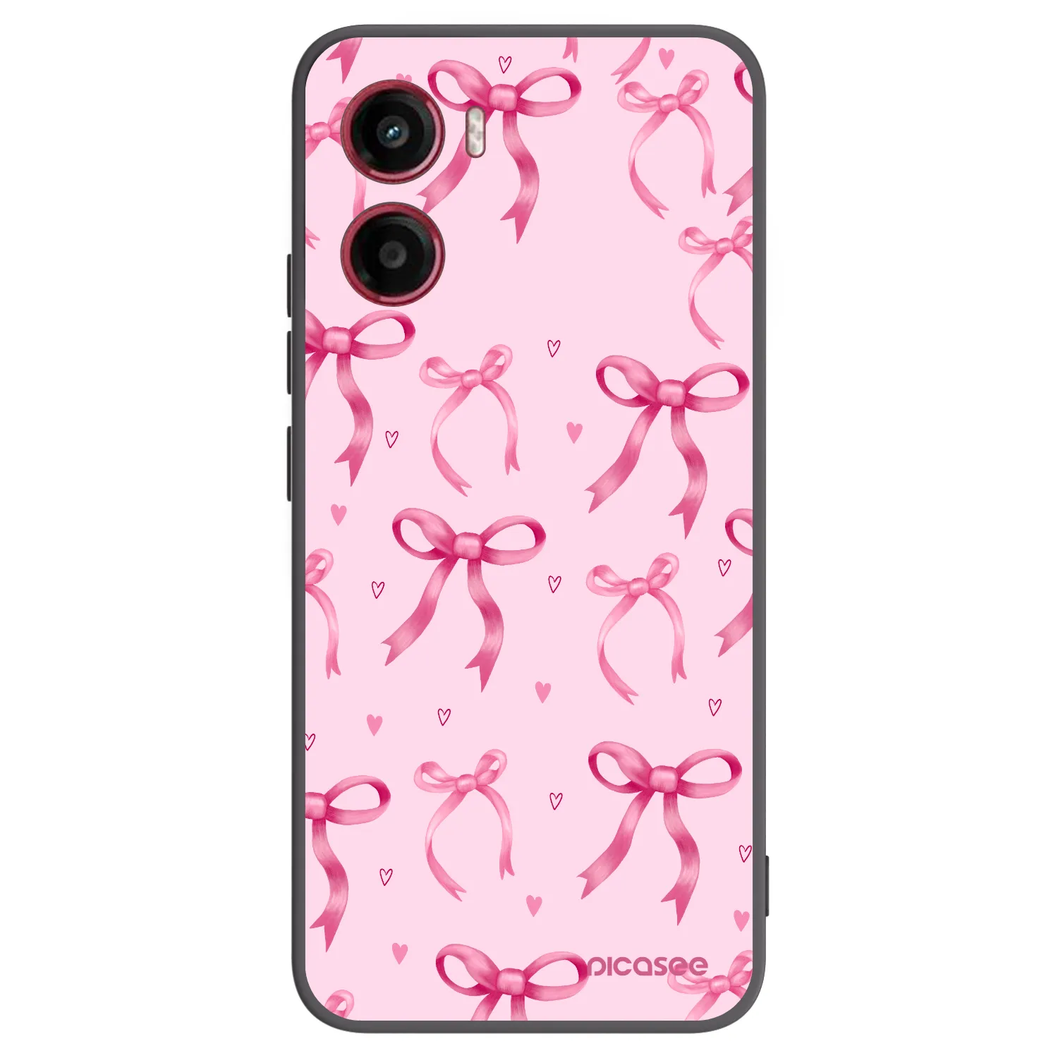 Picasee silikonski črni ovitek za Motorola Moto G05 - Bow Aesthetic