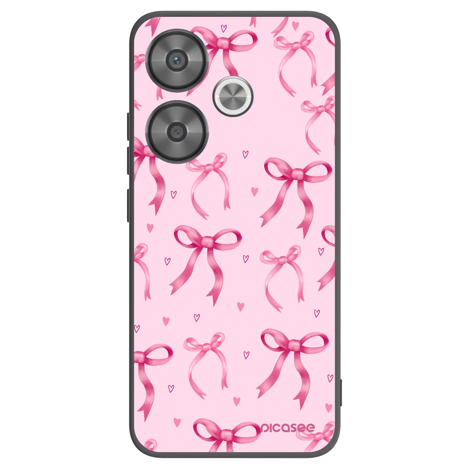 Picasee silikonski črni ovitek za Xiaomi Poco F6 - Bow Aesthetic