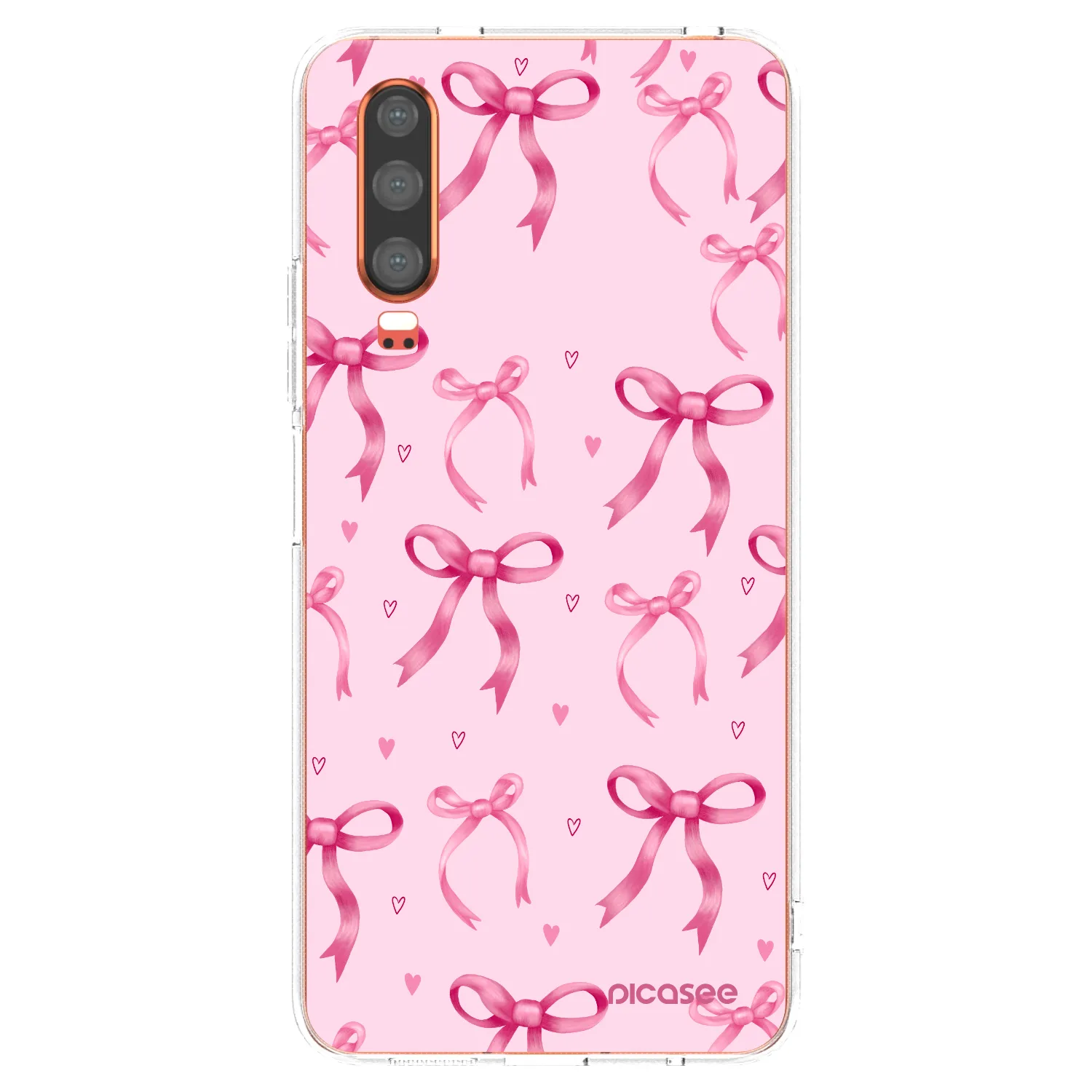 Picasee silikonski prozorni ovitek za Huawei P30 - Bow Aesthetic