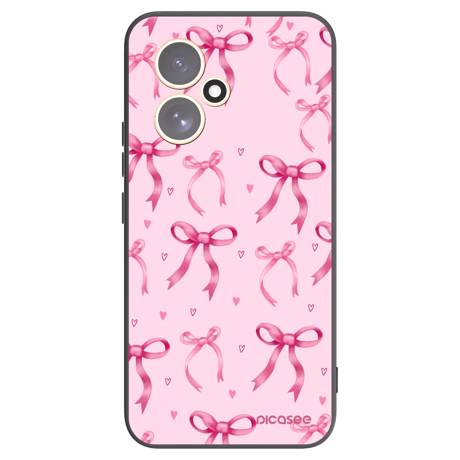 Picasee silikonski črni ovitek za Honor 400 5G - Bow Aesthetic