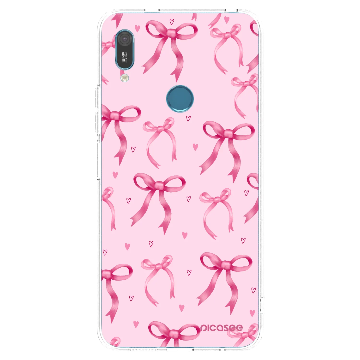 Picasee silikonski prozorni ovitek za Huawei Y6 2019 - Bow Aesthetic