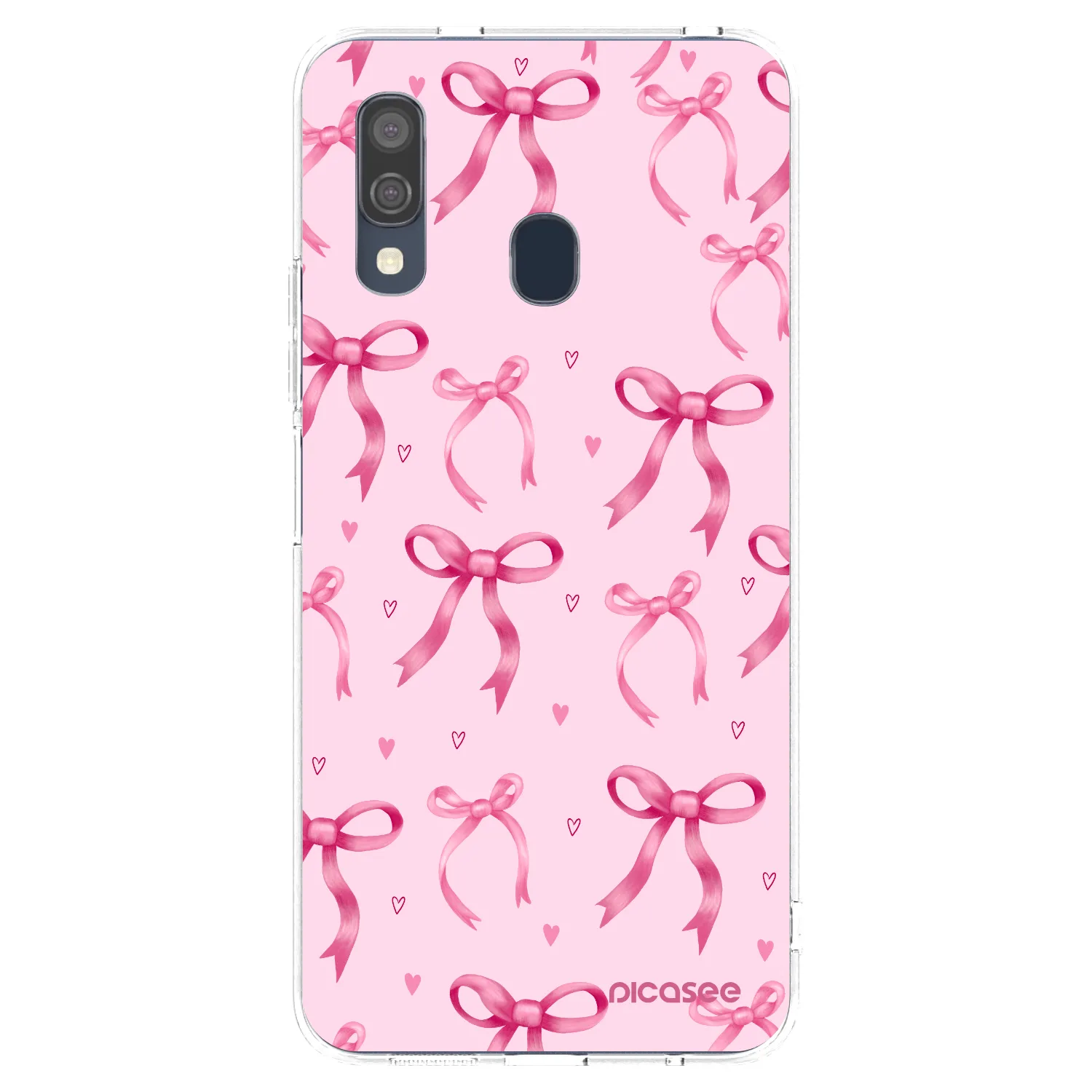 Picasee silikonski prozorni ovitek za Samsung Galaxy A40 A405F - Bow Aesthetic