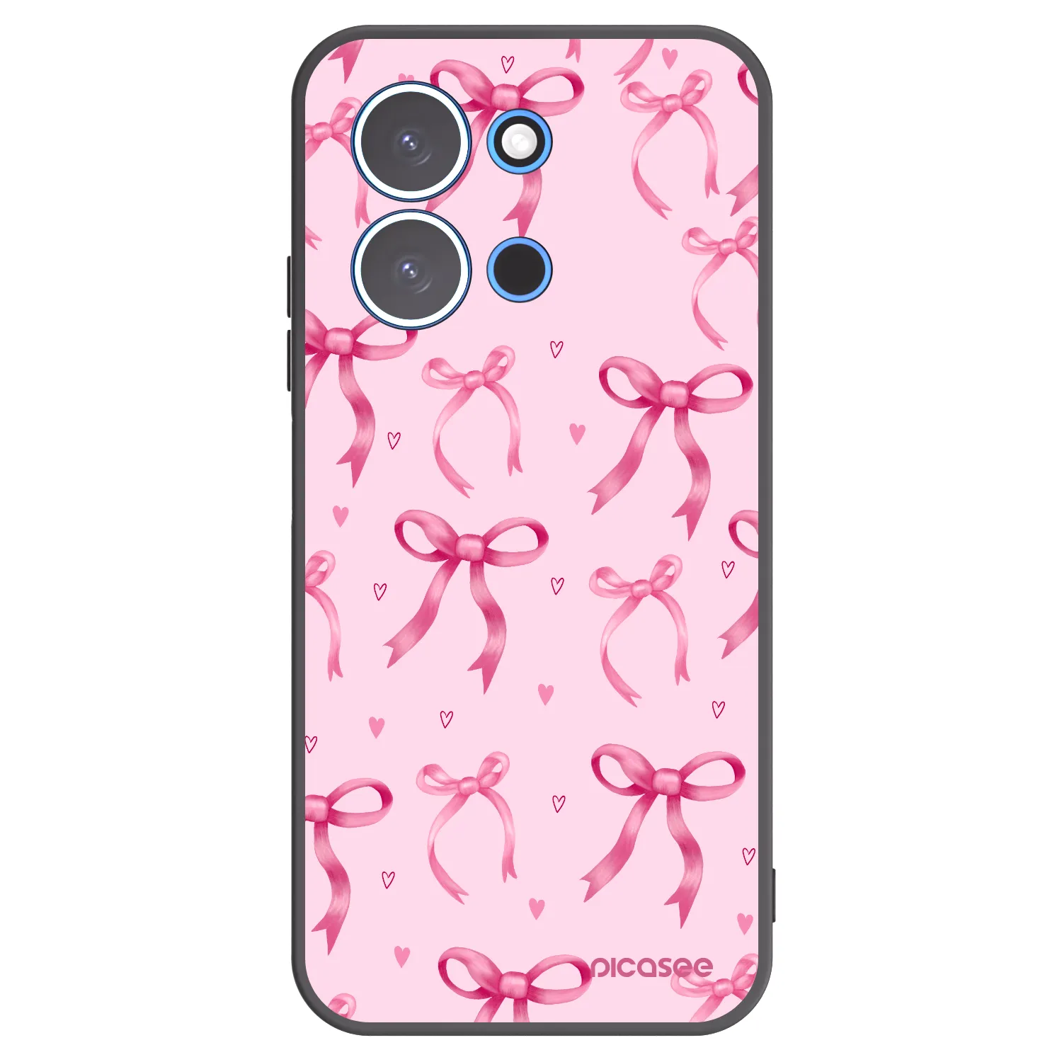 Picasee silikonski črni ovitek za Xiaomi Redmi 15C 4G - Bow Aesthetic