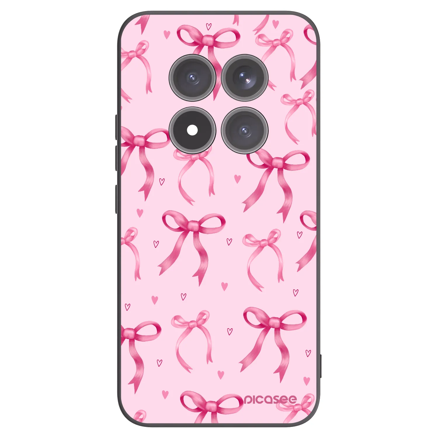 Picasee silikonski črni ovitek za Xiaomi Redmi Note 15 Pro+ - Bow Aesthetic