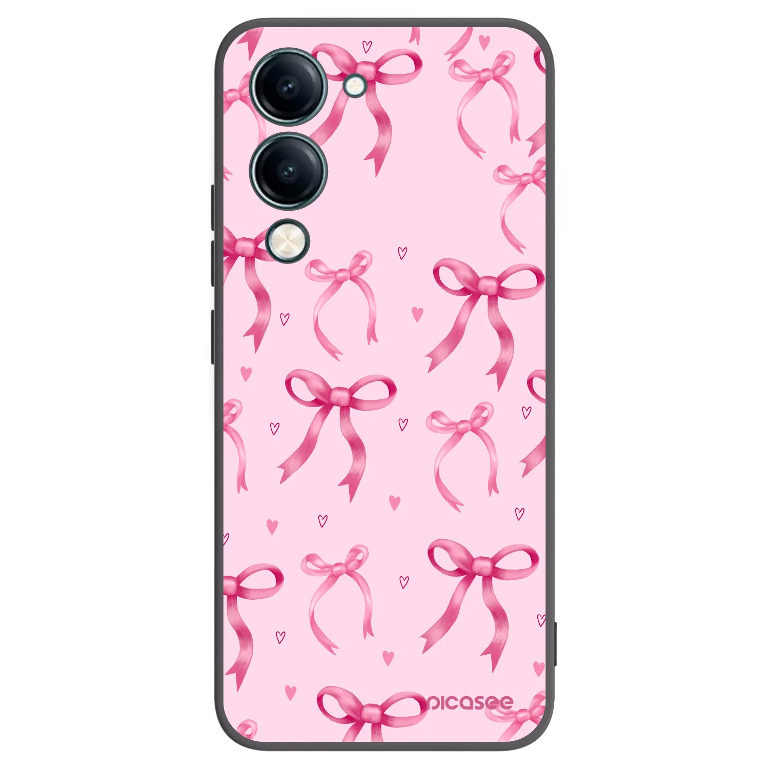 Picasee silikonski črni ovitek za Vivo Y29s 5G - Bow Aesthetic