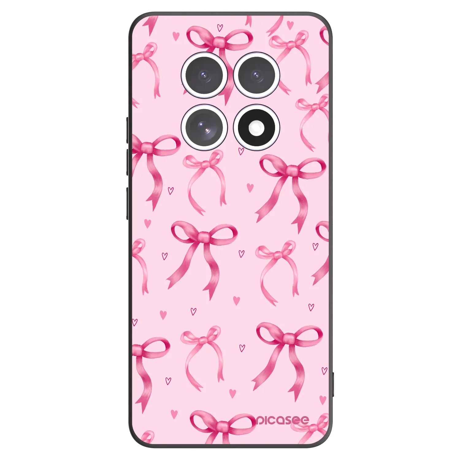 Picasee silikonski črni ovitek za Xiaomi Redmi Note 15 - Bow Aesthetic
