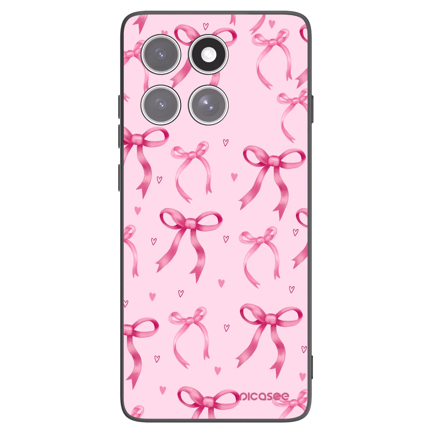 Picasee silikonski črni ovitek za Motorola Edge 60 Fusion - Bow Aesthetic