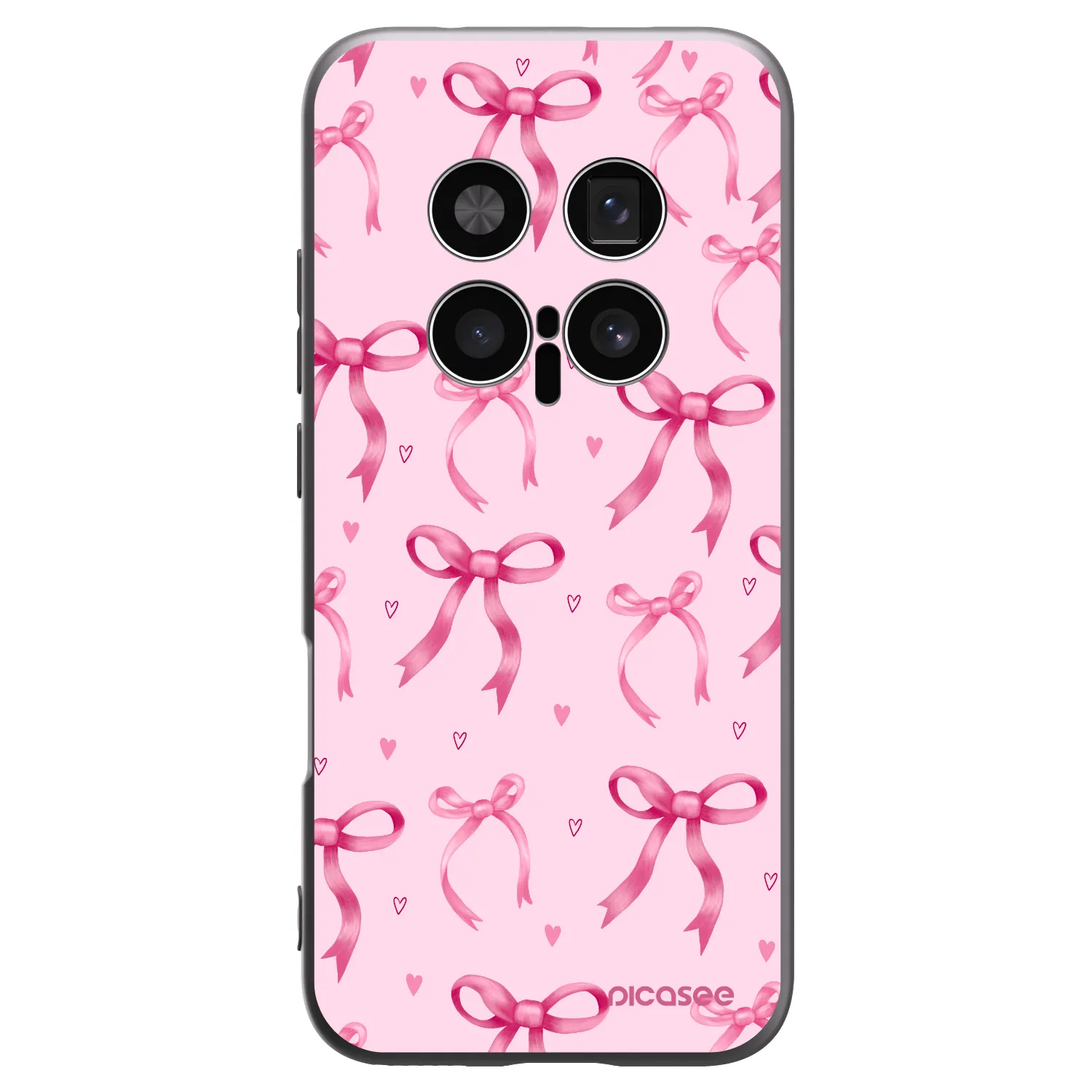 Picasee silikonski črni ovitek za Honor Magic8 Pro 5G - Bow Aesthetic