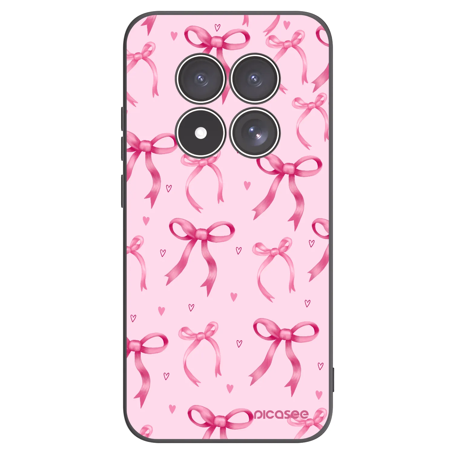 Picasee silikonski črni ovitek za Xiaomi Redmi Note 15 Pro 5G - Bow Aesthetic