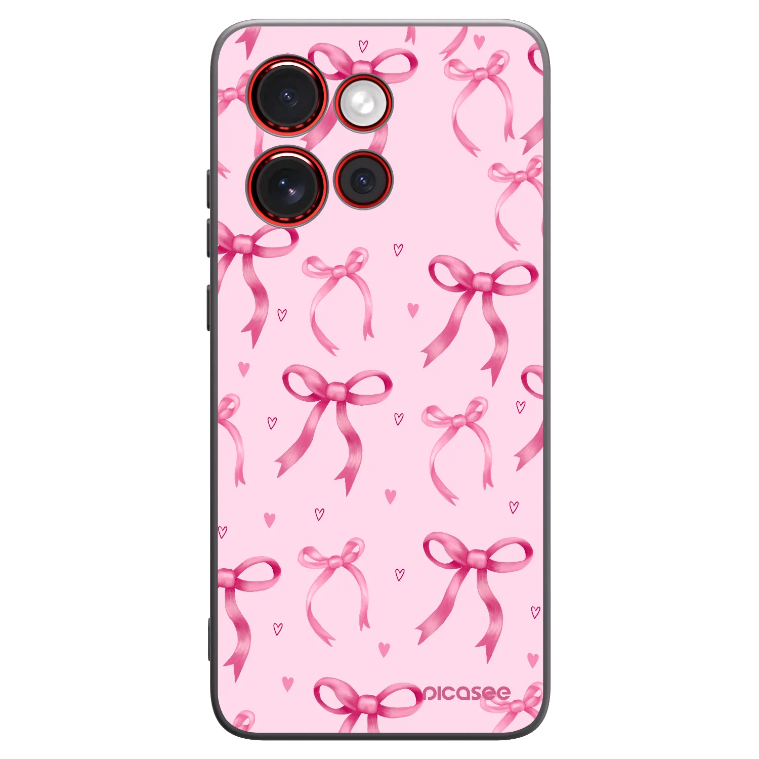 Picasee silikonski črni ovitek za Motorola Edge 60 Neo 5G - Bow Aesthetic