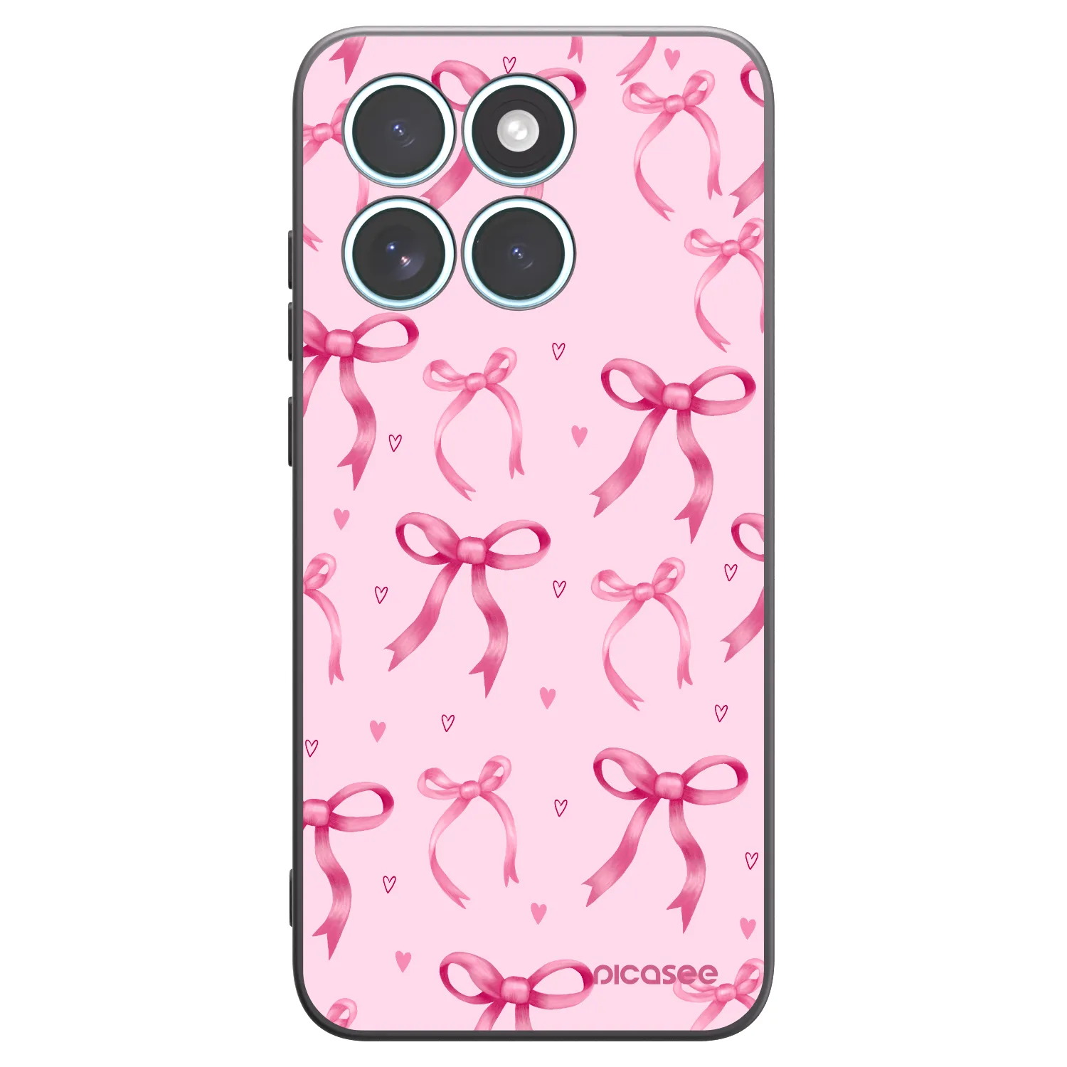 Picasee silikonski črni ovitek za Motorola Edge 70 Fusion - Bow Aesthetic