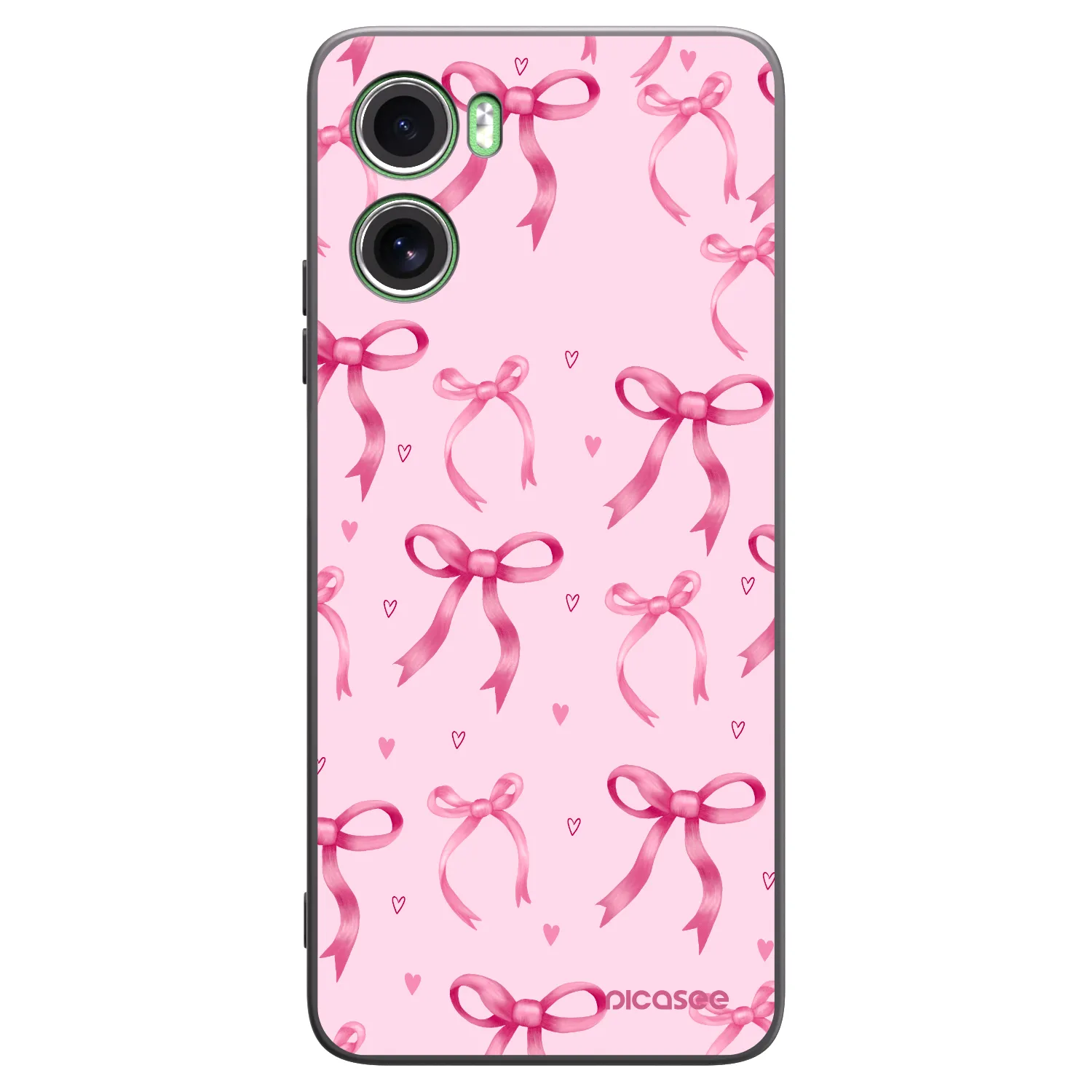 Picasee silikonski črni ovitek za Motorola Moto G06 - Bow Aesthetic