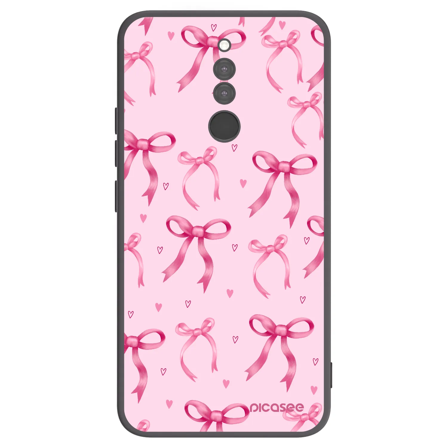 Picasee silikonski črni ovitek za Xiaomi Redmi 8 - Bow Aesthetic
