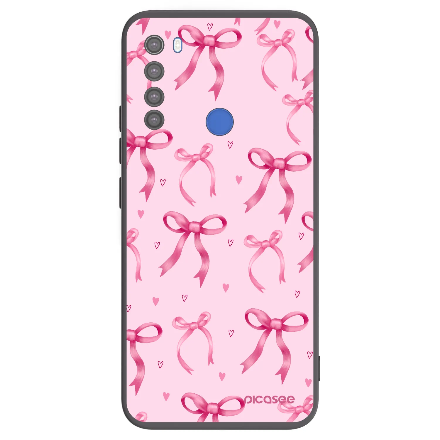 Picasee silikonski črni ovitek za Xiaomi Redmi Note 8T - Bow Aesthetic