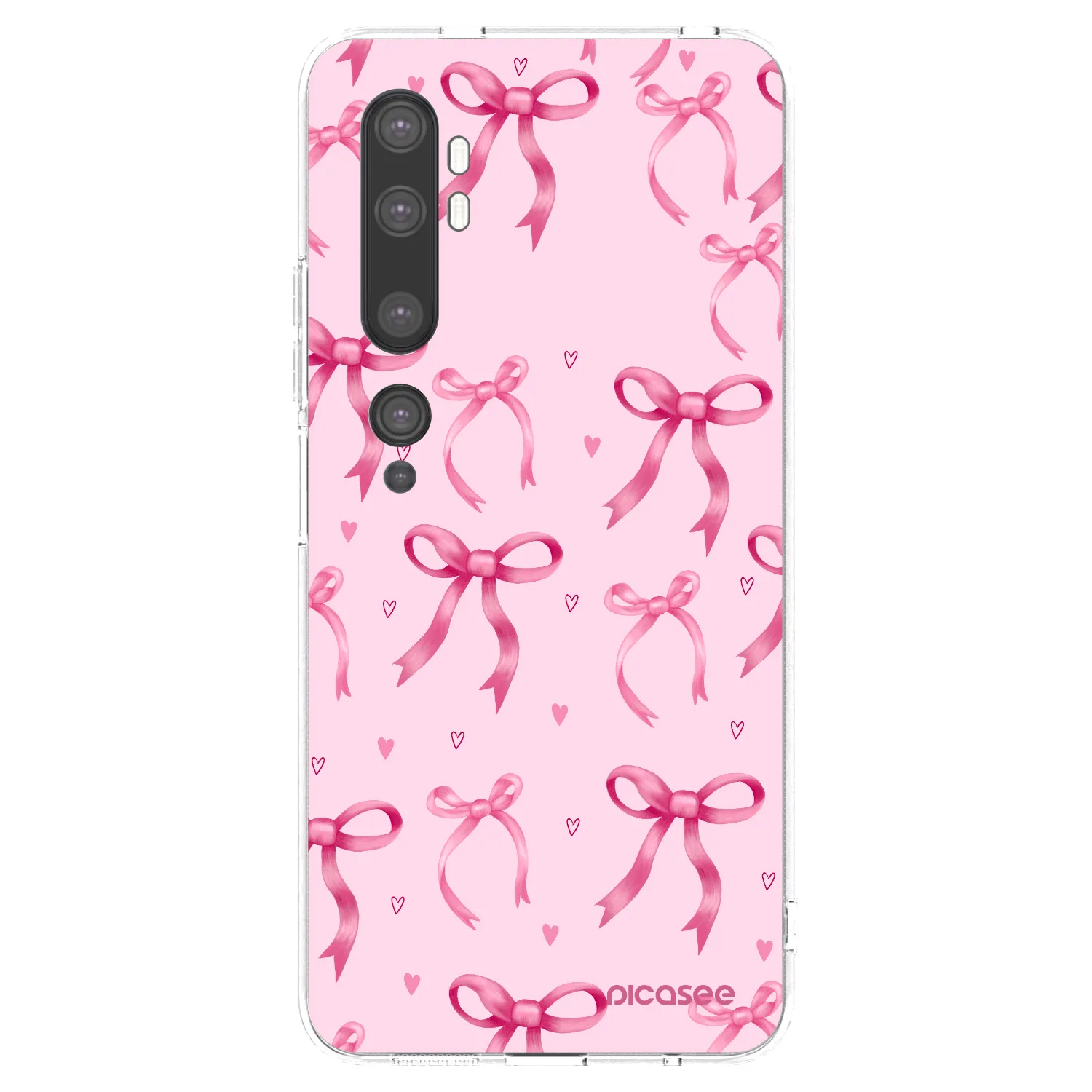 Picasee silikonski prozorni ovitek za Xiaomi Mi Note 10 (Pro) - Bow Aesthetic