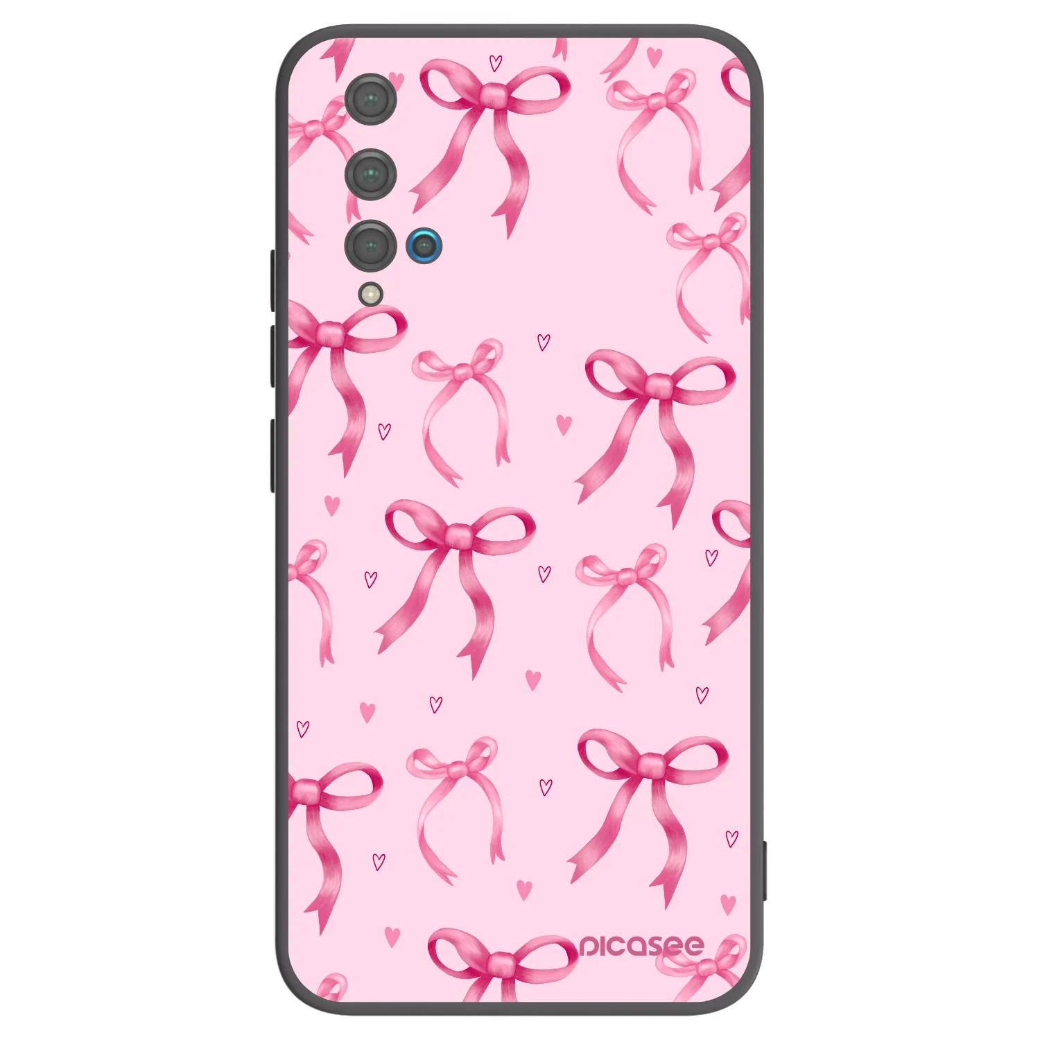 Picasee silikonski črni ovitek za Huawei Nova 5T - Bow Aesthetic