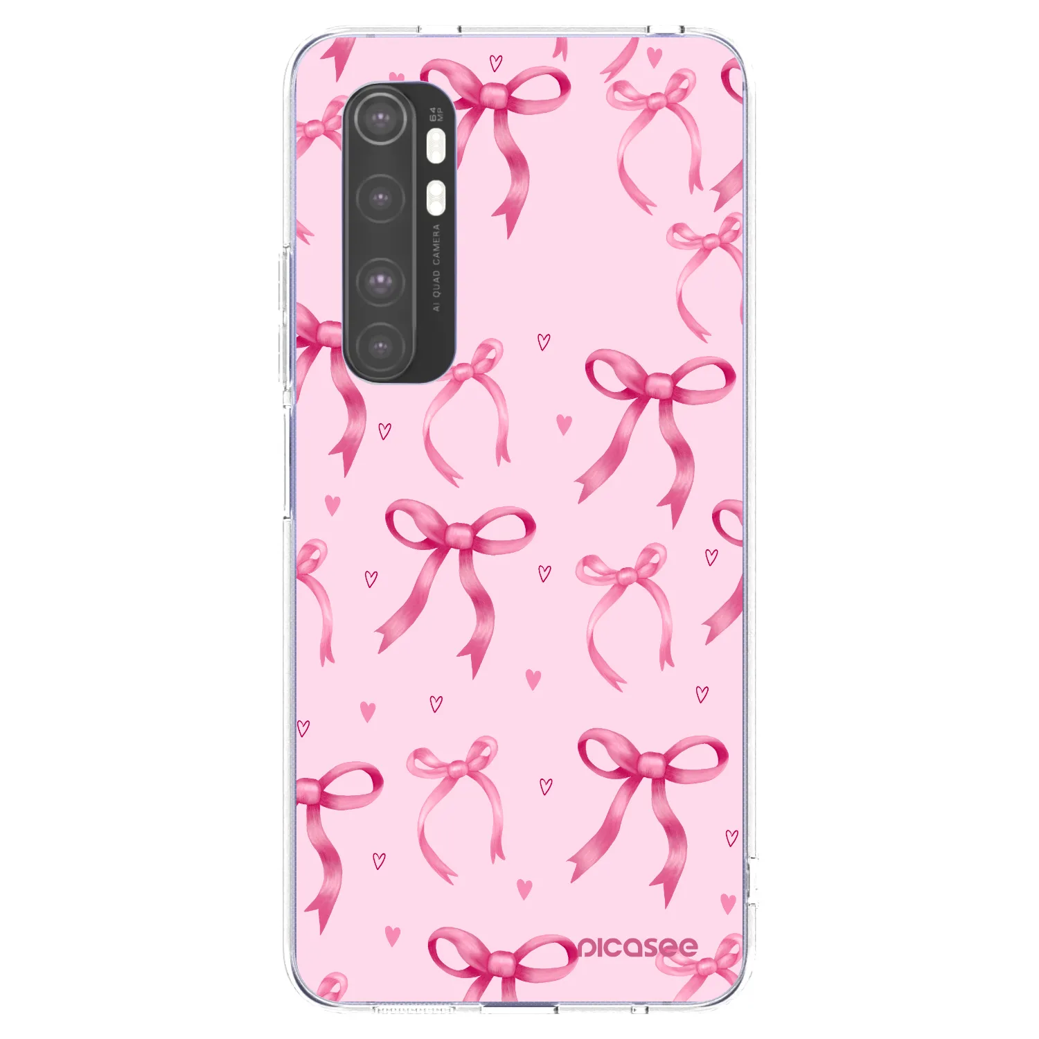 Picasee silikonski prozorni ovitek za Xiaomi Mi Note 10 Lite - Bow Aesthetic
