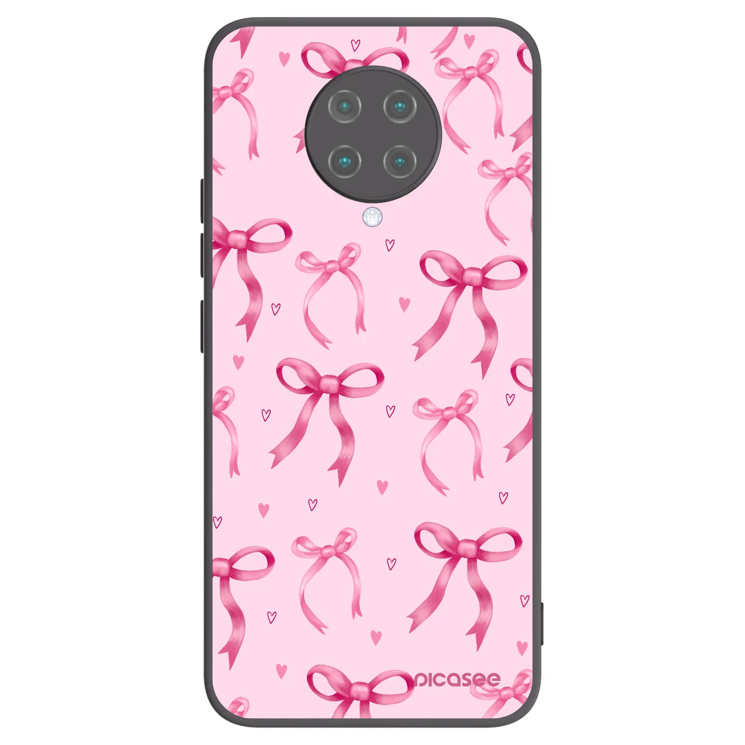 Picasee silikonski črni ovitek za Xiaomi Poco F2 Pro - Bow Aesthetic