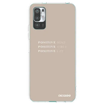 Picasee silikonski prozorni ovitek za Xiaomi Redmi Note 10 5G - Positive Vibes