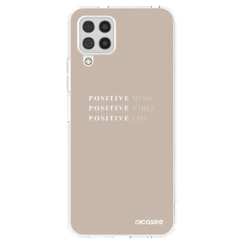 Picasee silikonski prozorni ovitek za Samsung Galaxy A22 A225F 4G - Positive Vibes
