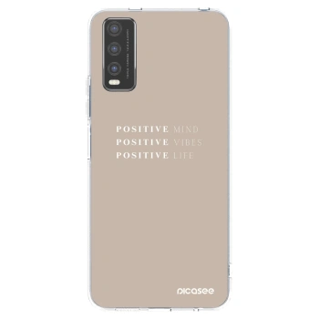 Picasee silikonski prozorni ovitek za Vivo Y20s - Positive Vibes