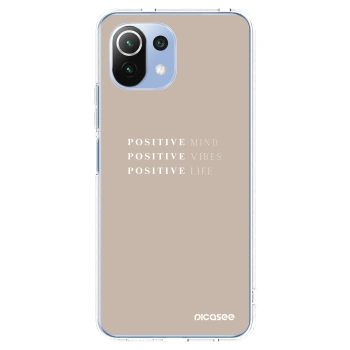 Picasee silikonski prozorni ovitek za Xiaomi 11 Lite 5G NE - Positive Vibes