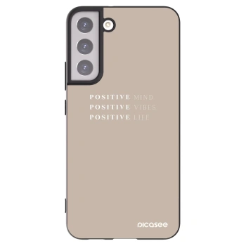 Picasee silikonski črni ovitek za Samsung Galaxy S22+ 5G - Positive Vibes