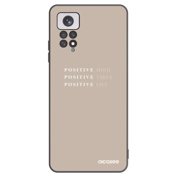 Picasee silikonski črni ovitek za Xiaomi Redmi Note 11 - Positive Vibes