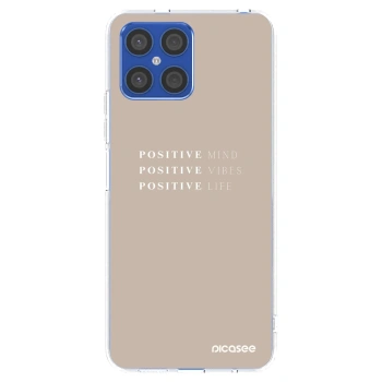 Picasee silikonski prozorni ovitek za Honor X8 4G - Positive Vibes