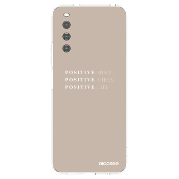Picasee silikonski prozorni ovitek za Sony Xperia 10 IV 5G - Positive Vibes